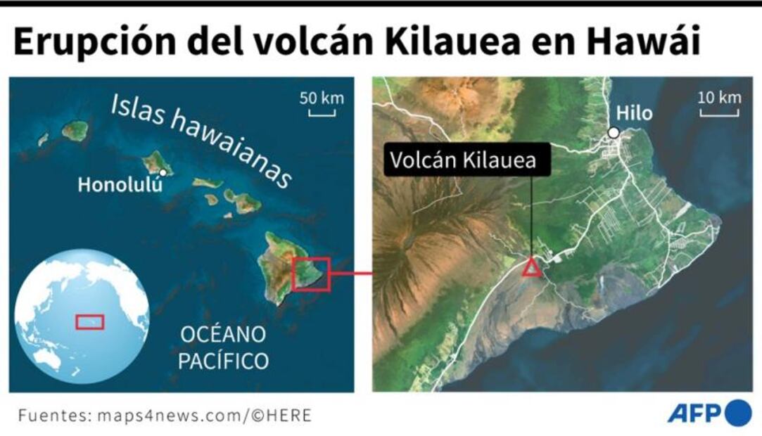 Video. El volcán Kilauea de Hawái entra en erupción