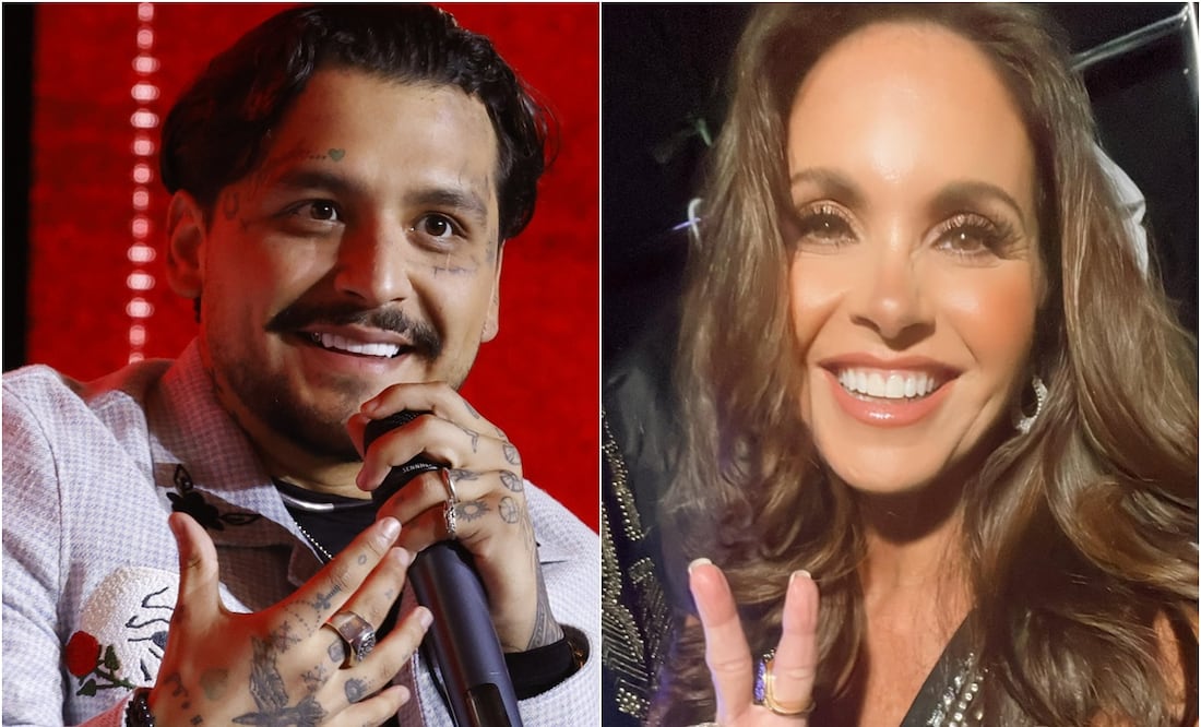 La foto que nadie esperaba: Nodal y Lucero juntos, mientras Ángela queda fuera de cuadro Foto: EFE /IG