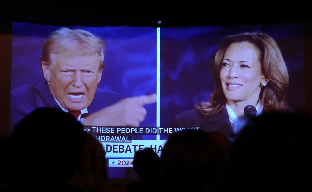 Trump descarta enfrentarse a Kamala Harris en otro debate. Foto: AP