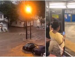 Lluvias torrenciales inundan Nueva York y Nueva Jersey: continúan las alertas por más tormentas esta semana. VIDEOS