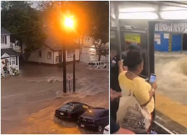 Lluvias torrenciales inundan Nueva York y Nueva Jersey: continúan las alertas por más tormentas esta semana. VIDEOS