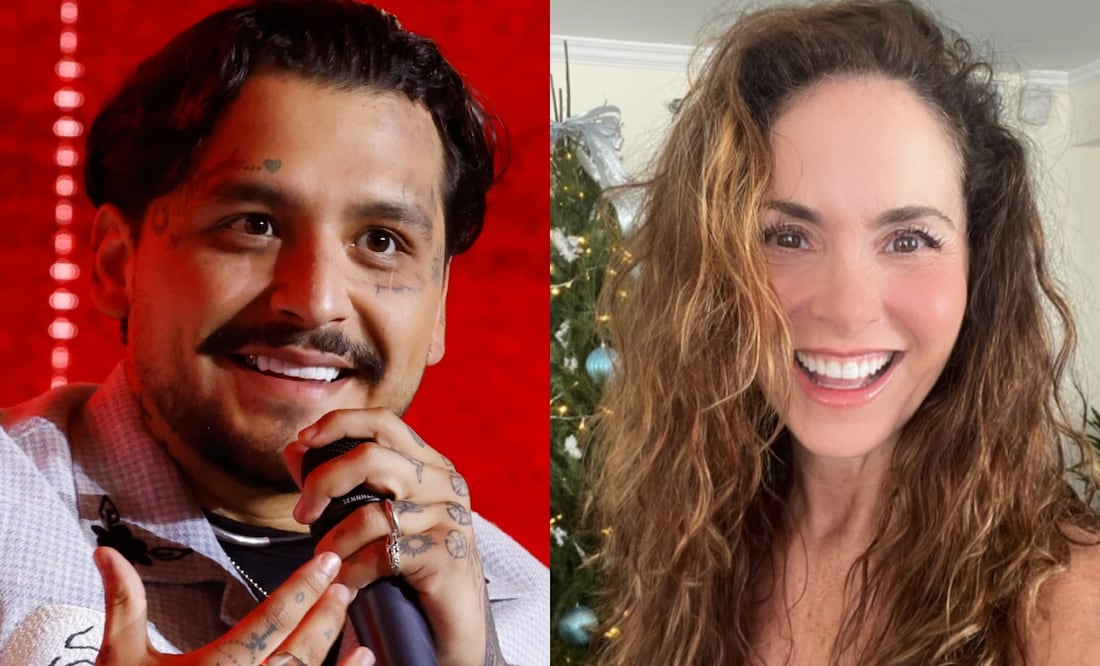 Fans se burlan de Nodal por usar banquito para verse más alto que Lucero “Vengo a ver al forajido entaconado”. Foto: EFE/ Mauricio Dueñas Castañeda / Tomada Instagram @luceromexico