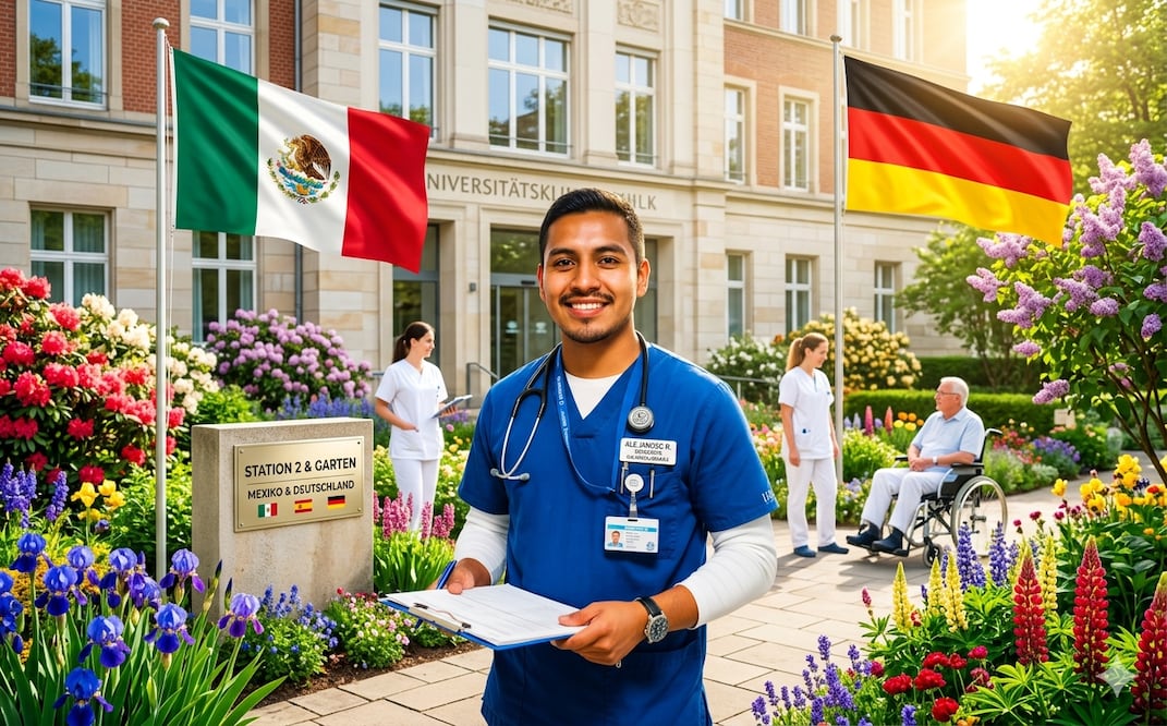 Trabajo en Alemania. Foto: IA Gemini