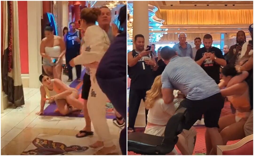 La mujer fue identificada como la directora de marketing de la marca de licores de LeBron James. Foto tomada de video