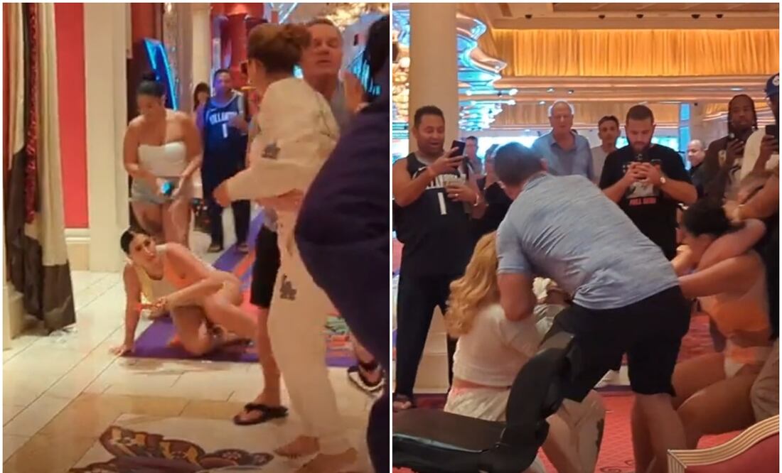 La mujer fue identificada como la directora de marketing de la marca de licores de LeBron James. Foto tomada de video