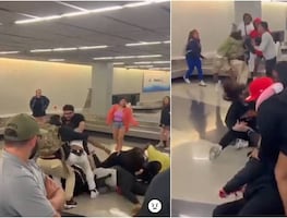 Video. Más de 10 pasajeros protagonizan salvaje pelea en aeropuerto de Chicago