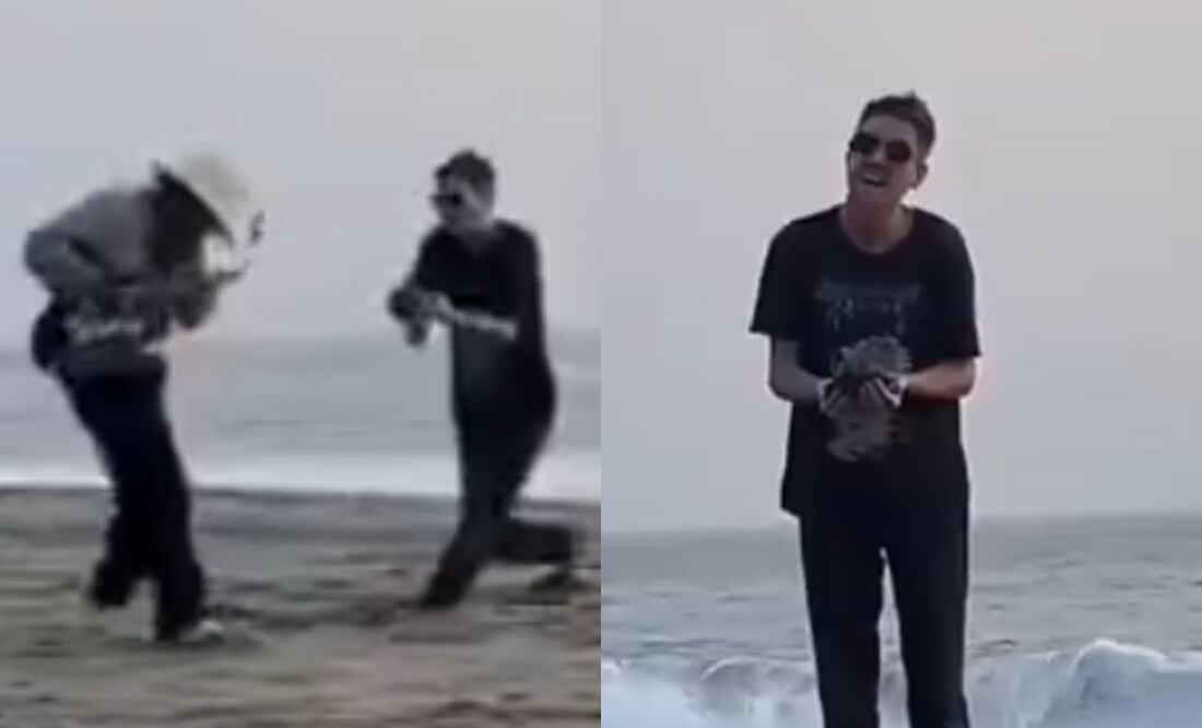 Extranjero agrede y corre a músicos mexicanos en Zicatela, Oaxaca | Fotos: 'X' @Gposiadeoficial