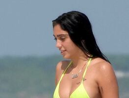 Hija de Madonna se luce en diminuta lencería en sesión con Rihanna