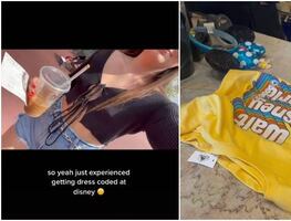 Obligan a mujer a cambiar de blusa por romper código de vestimenta en Disney World