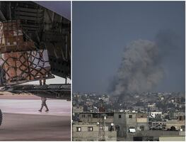 Continúan los bombardeos de Israel contra Gaza adonde llegó la ayuda humanitaria y medicamentos