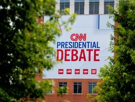 Debate presidencial Trump-Biden. Luces, cronómetros y mil periodistas en el centro de Atlanta
