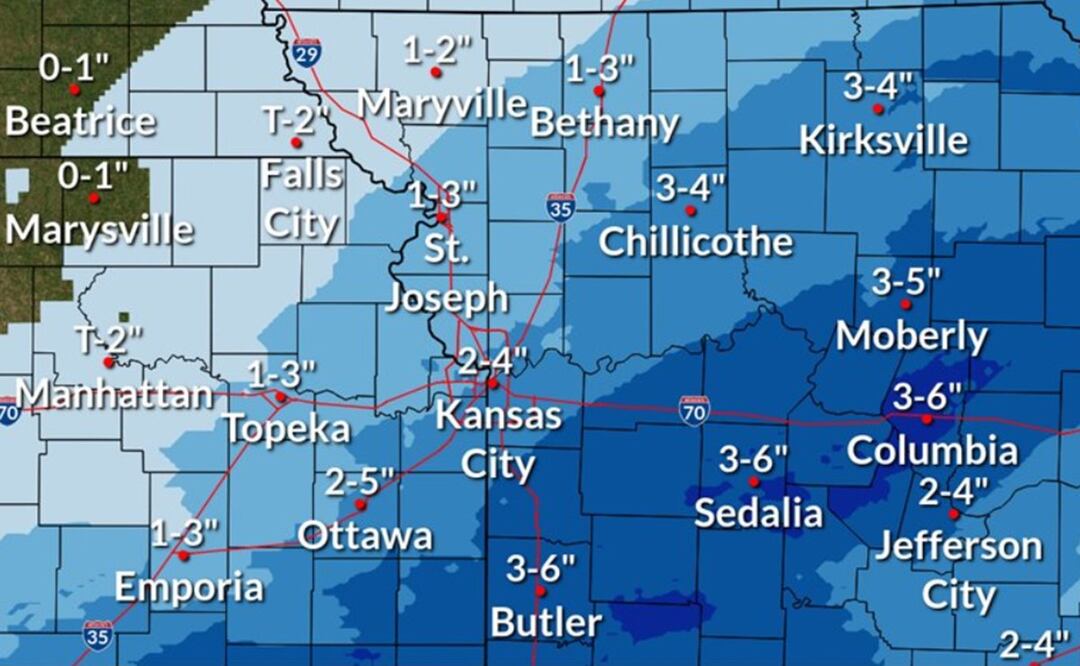 Tomada de la cuenta de Twitter de @NWSKansasCity