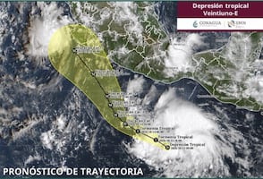 ¡Después de Simon, otra amenaza en el Pacífico! Se forma depresión tropical con potencial de huracán