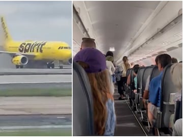 Video. Pasajeros entran en pánico por incendio en su vuelo de Spirit Airlines