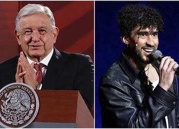 AMLO pide a Bad Bunny concierto gratis en el Zócalo tras caos en las entradas