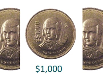 La moneda de $1000 de Sor Juana Inés de la Cruz por la que piden hasta $80 mil pesos