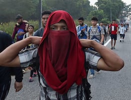 Una caravana migrante sale del sur de México pese a las declaraciones de Trump y Sheinbaum