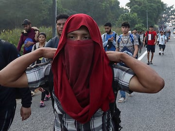 Una caravana migrante sale del sur de México pese a las declaraciones de Trump y Sheinbaum