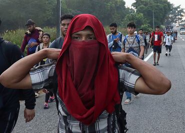 Una caravana migrante sale del sur de México pese a las declaraciones de Trump y Sheinbaum