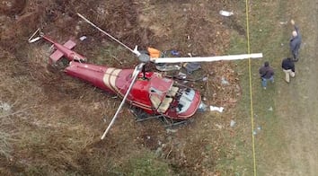 Choque de dos helicópteros en Nueva Jersey deja un muerto y un herido grave
