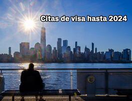 ¿Quieres la visa americana? Citas de primera vez son hasta 2024