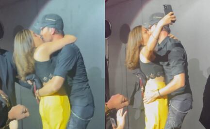 Enrique Iglesias se deja besar por fan y el VIDEO desata polémica: ¿qué dirá Anna Kournikova?