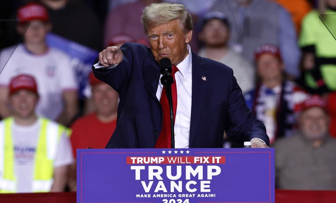 Elecciones Estados Unidos: Trump anticipa a sus seguidores una "gran victoria" en esta jornada electoral. Foto: EFE