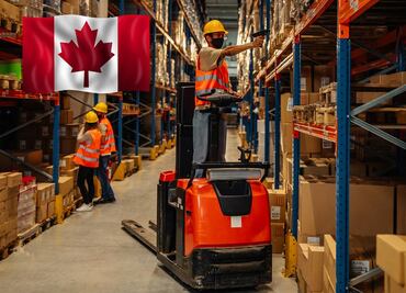 Solicitan ayudantes de almacén mexicanos para trabajar en Canadá (sin prepa)
