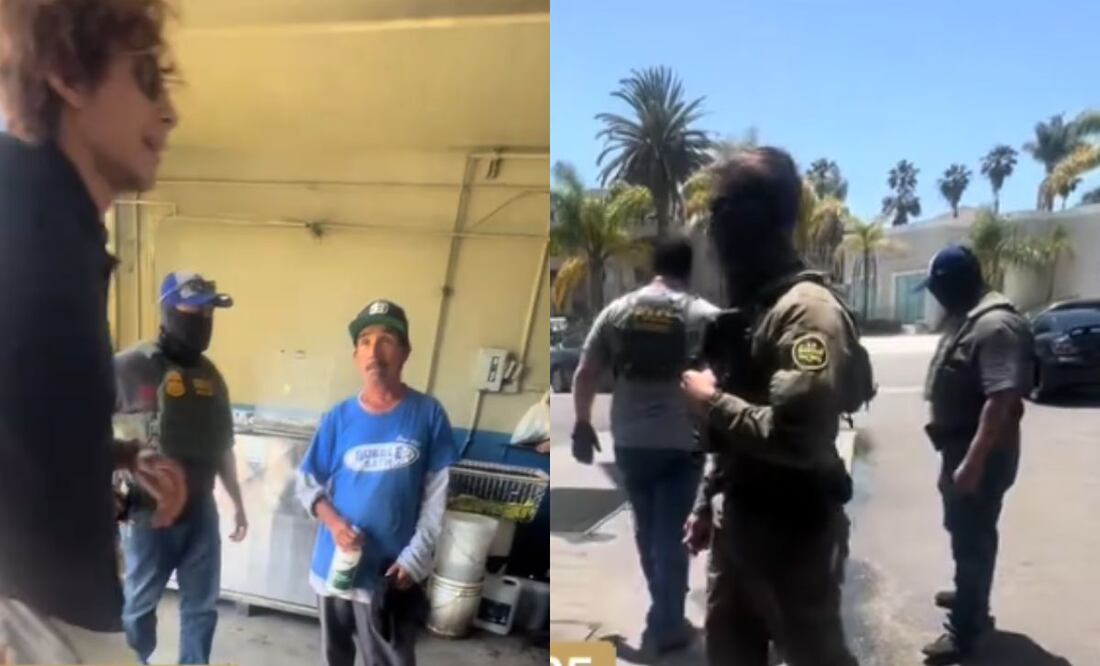 Mujer latina defiende a migrante de operativo: "Estos no son ICE. Son una maldit*s caza recompensas" | Fotos: Tiktok @soudijimenez