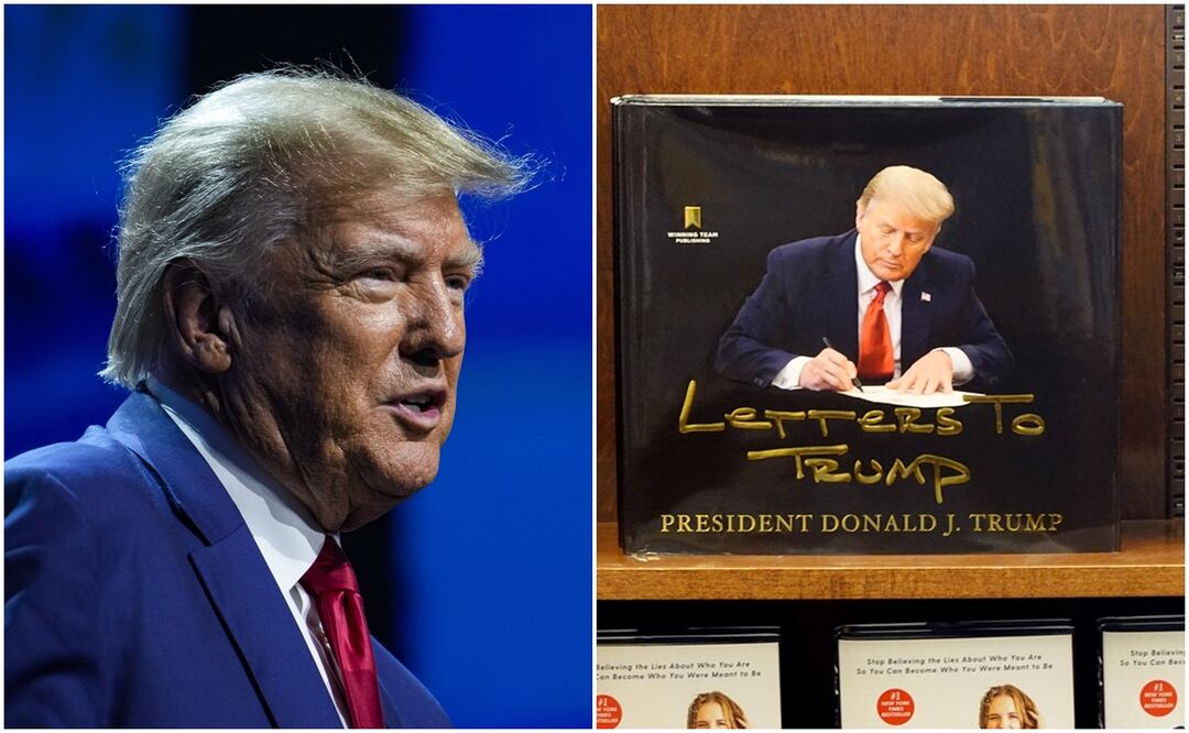 "Letters to Trump", de Winning Team Publishing, uno de cuyos dueños es Donald Trump Jr., incluye 150 cartas. Foto: AP / AFP