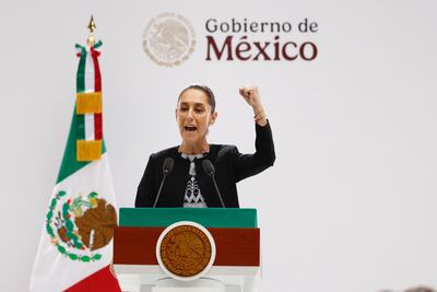 Sheinbaum defiende logros en seguridad y economía y promete "no traicionar" a México