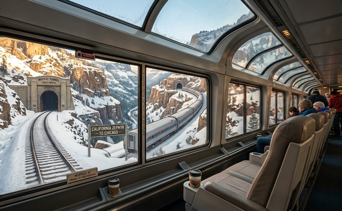 Trains that will take you through the paradisiacal and historic destinations of the United States