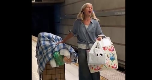 Video. Mujer sin techo cantando ópera en metro de Los Ángeles se hace viral