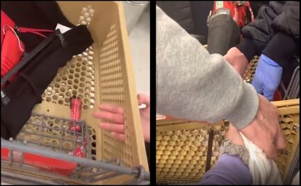 Liberan a joven con dedos atorados en carrito de supermercado en EU