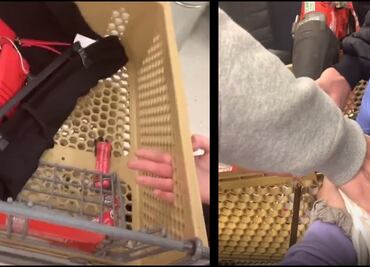 Liberan a joven con dedos atorados en carrito de supermercado en EU
