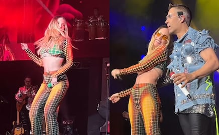 Belinda luce sensual y roba miradas con conjunto transparente en concierto de Grupo Cañaveral  