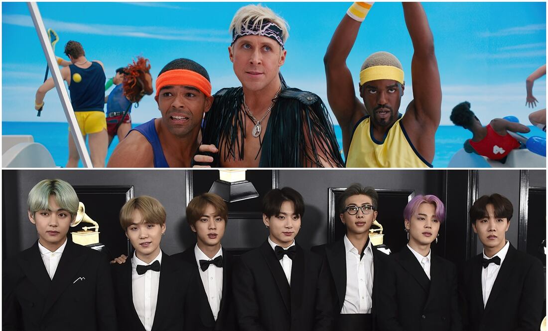 Ryan Gosling regala guitarra a Jimin de BTS por haber usado primero el traje de vaquero de ‘Ken’. Foto: AP