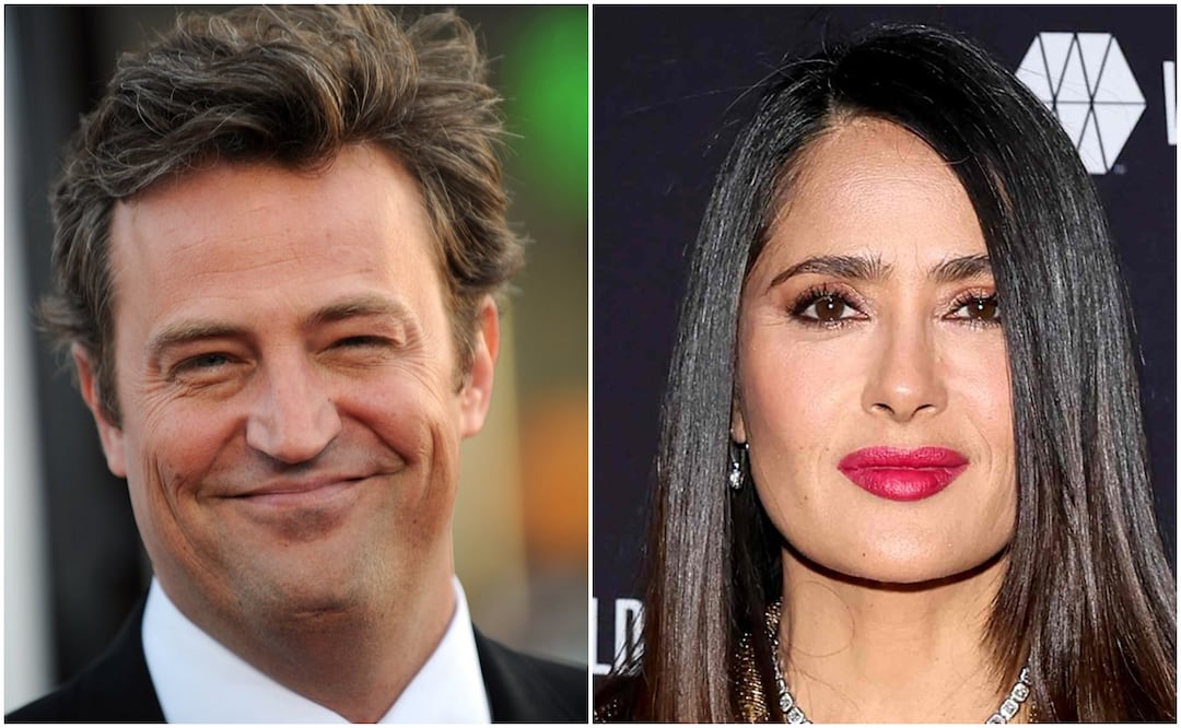 Salma Hayek dedica triste despedida a Matthew Perry. Foto: AFP