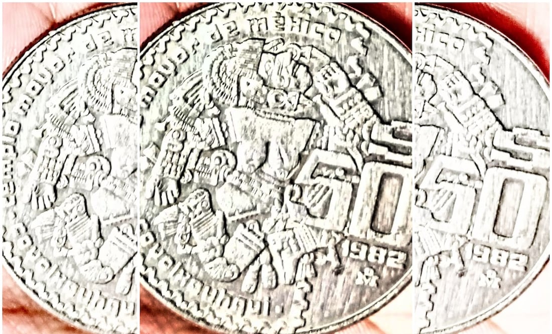 Piden hasta $2 millones de pesos por esta moneda de $50 pesos de 1982. Foto: Mercado Libre