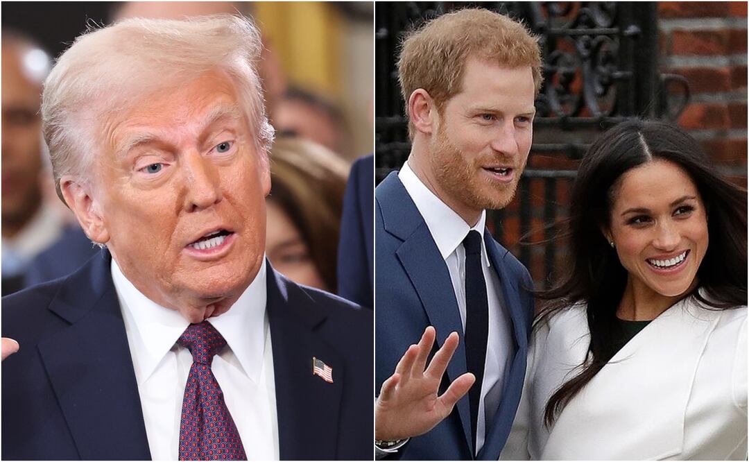 Trump hará que Meghan y Harry sean “más impopulares que nunca”; pondría su residencia en EU bajo amenaza. Foto: EFEP/AP