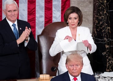 No solo Pelosi mostró rechazo a Trump en discurso de Estado de la Unión