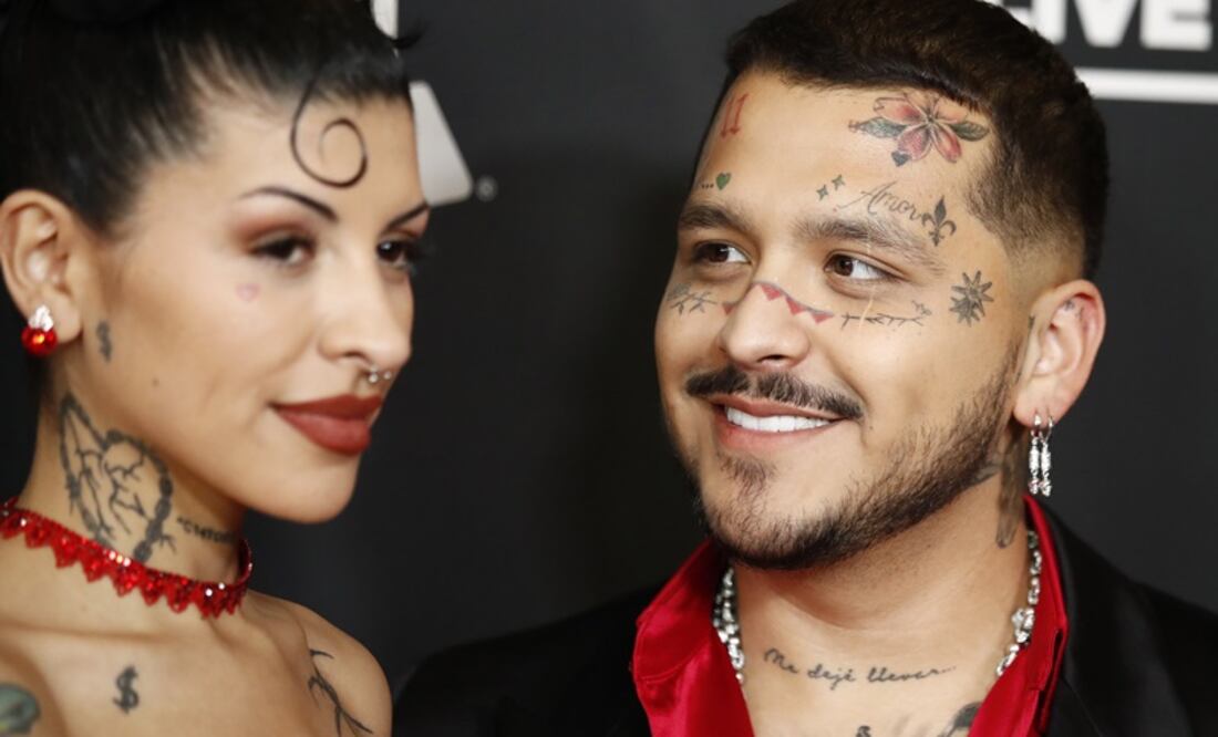 El antes y el después de Cazzu. Foto: EFE