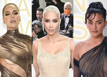 Las Kardashian 'roban miradas' con espectaculares vestidos en Navidad