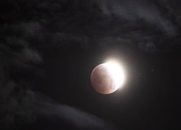 Imágenes. Así se vivió el eclipse de la luna de sangre