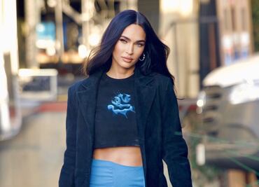 Megan Fox y la minifalda azul que lució en calles de California