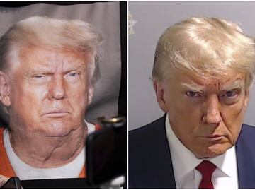 Desafiante y molesto; así la primera foto policial de Trump en la cárcel de Georgia