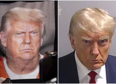 Desafiante y molesto; así la primera foto policial de Trump en la cárcel de Georgia