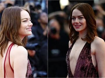 Emma Stone se luce con vestido de escote de infarto en Festival de Cannes. FOTOS