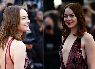 Emma Stone se luce con vestido de escote de infarto en Festival de Cannes. FOTOS