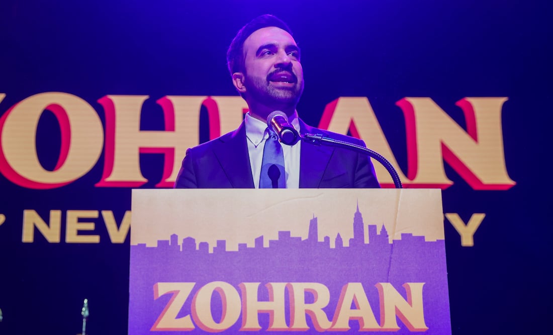 Victoria histórica en Nueva York: el joven socialista Mamdani gana y anuncia choque con Trump. (Nueva York) EFE/EPA/SARAH YENESEL